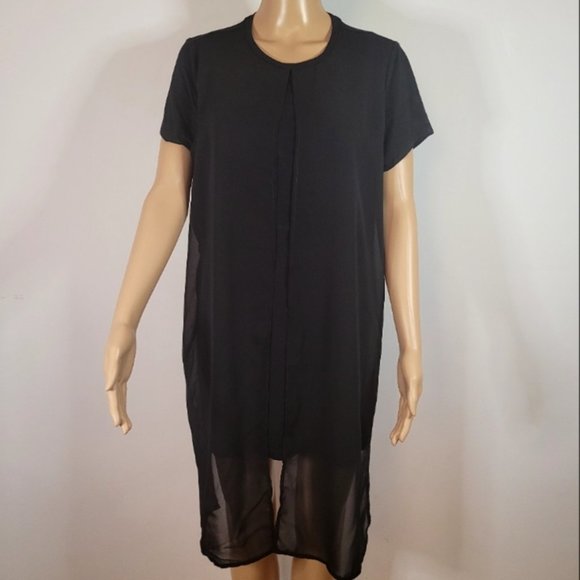 Willow & Thread Black summer Striped Dress, Size XL - Picture 1 of 5